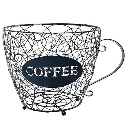 Kaffekapsel Universal förvaringskorg Kaffekoppskorg Kaffekapsel Organizer Pod Black Cafe Ho