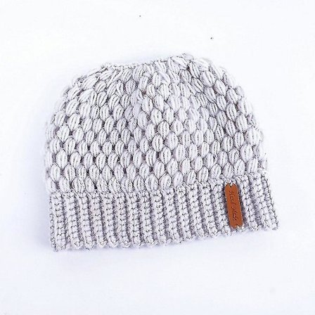 Vinterstickningsmössor, Dammössa Stretch Warm Cap(Beige)