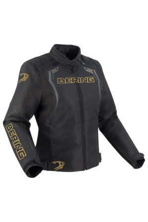 Chaqueta de Moto Mujer Bering Sweek Negro/Dorado XL