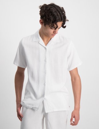 Grunt Atos SS Linen Shirt Weiß Hemden Jungen - Kids Brand Store