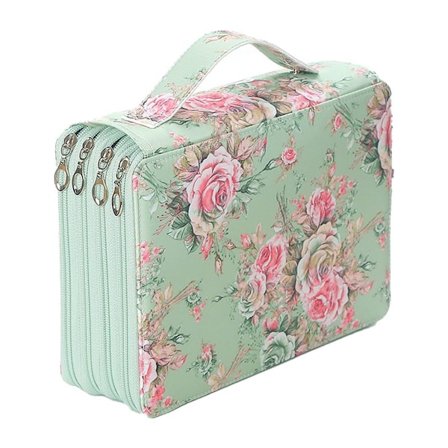 200 fack Pen Holder Pen Väska Stor Kapacitet Grön KLB