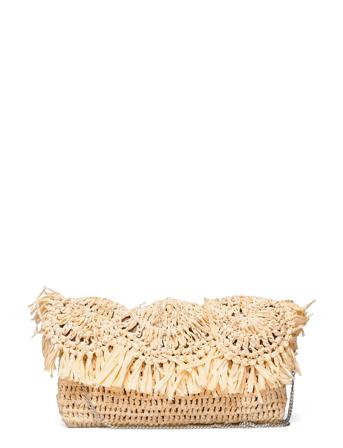 Cultura Straw Clutch Nature Beige PIPOL'S BAZAAR