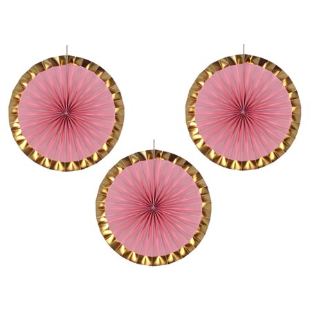 Riippuvat Koristeruusukkeet Vaaleanpunainen ja Kulta