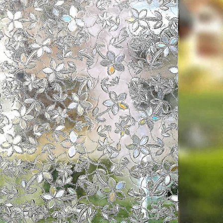 45cm/90cm*100cm Opak Fönsterfilm Sekretess Klistermärken Glas Dekoration
