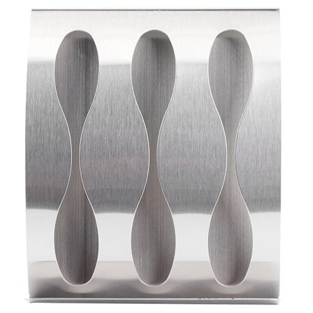 Väggmonterad tandborsthållare i rostfritt stål, badrumstillbehör (2301N3 3 hål tandborsthållare)