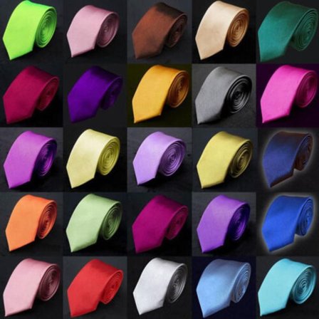 Massiv sidenhalsduk för män röd grön lila slät slips bröllopsaffär klassisk slips