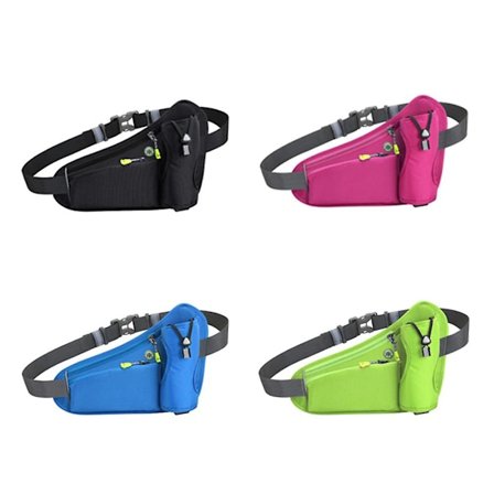 Juoksupullon hydrataatiovyötärölaukku Heijastava säädettävä Fanny-puhelinlaukut