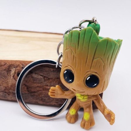 Et trefigur Gru nøkkelring kreativ nøkkelring bilnøkkelring veske