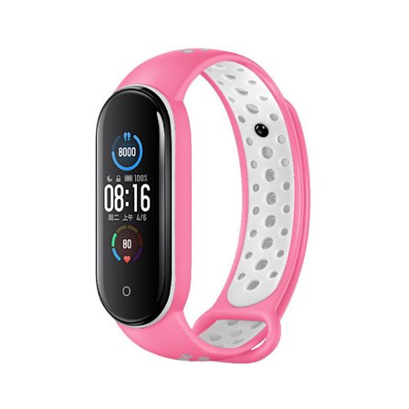 Kaksivärinen silikoniranneke Xiaomi Mi Band 3/4:lle