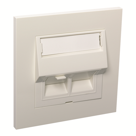 Elko EKO05546 Modulaarinen pistorasia valkoinen 2 liitäntää, Tietokoneet & internet