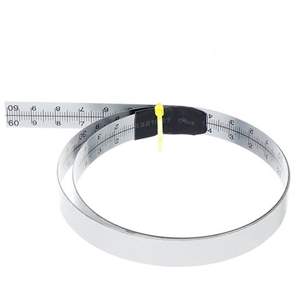 12,5 mm Selvklæbende Målestreg i Rustfrit Stål til DIY Træbearbejdning - 2,5 m Målebånd til T-Spor Fræsemaskine Båndsav, Gehrungssav Lineal