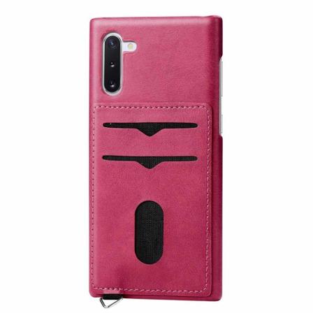Samsung Galaxy Note10 - Effektivt deksel med kortholder Rosa