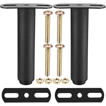 2 stk. Justerbare sengeben 18-33 cm, udtrækkelige møbelben, bordben, metal T-formede ben, sengebundstøtte, højdejusterbare fødder til sofa, seng