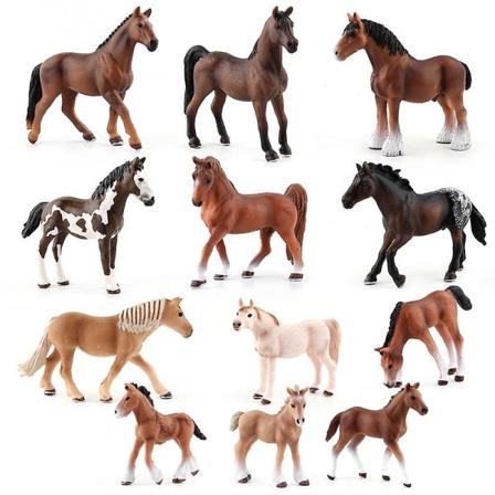 15 stiler hest Animal Clydesdale Hanoverian Arab Shire Appaloosa modeller Actionfigur pedagogisk samling leker gaver figurer DB L