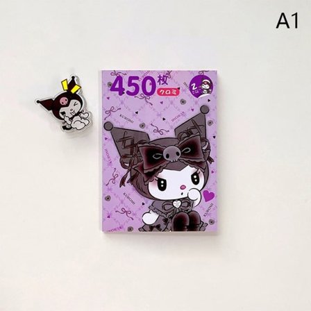 450 stk Tegneserie Klistremerker Skrivesaker Sanrio Klistremerker Kuromi A1
