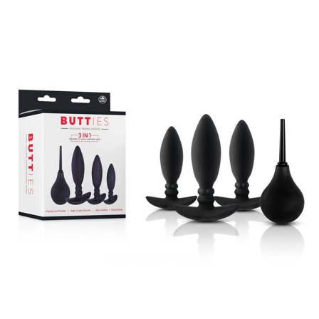 BUTTIES 3-in-1 with Cleansing Pump - Vuxen.se - Buttplug, stora & små butt plugg