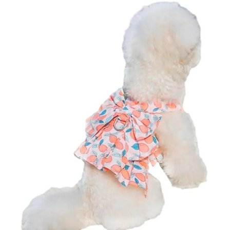 Lemmikkieläinten vaatteet, rusetti, mekko, valjaat ja hihna pienille koirille, kissoille, tytöille, söpöt prinsessamekot koirille, XS