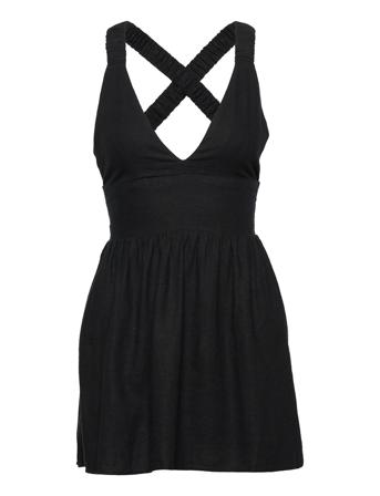 Anf Womens Dresses Kort Kjole Svart Abercrombie & Fitch*Betinget Tilbud