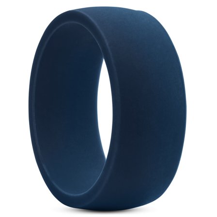 Marineblauer klassischer Silikonring for Men