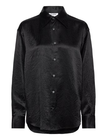 Crinkle Shirt Black Filippa K