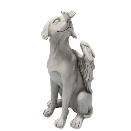 Design Dog Angel Pet Memorial Grave Marker Tribute Statue