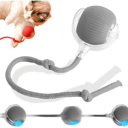 Chewie-pallo, Chewie Viral Rolling Ball, Interaktiivinen lelu kissalle, 360° automaattisesti pyörivä pallo kissoille