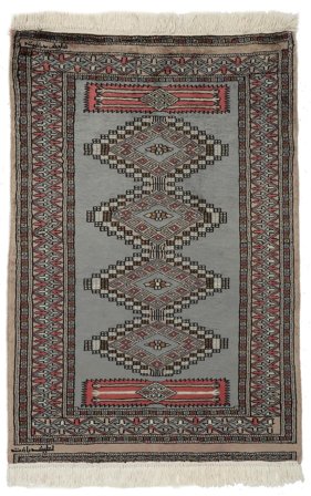 Medallion Small Pakistan Bokhara 2Ply Rug 77X115 Wool