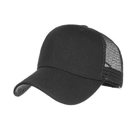 Baseball Cap Hestehale Baseball Cap Udendørs Solskærm Hat Mode Vintage Hip Hop Baseball Cap Solhat Beskyt Peak Cap Sort