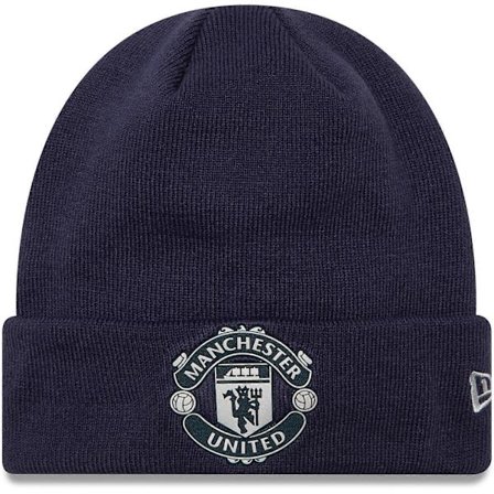 New Era Herre Strik Manchester United FC Logo Badge Hue Varm Hat - Navy