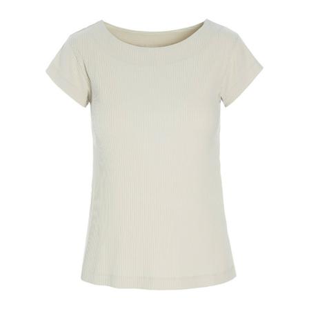 Bitte Kai Rand Globe Rib T-Shirt Toppe ; T-Shirts 221-4466-2693 Grå, Dame