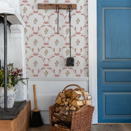 Duro Tapet, Hemmingbo 688-01 Gammalsvenska QuickUp, L, Röd, Färg & tapeter