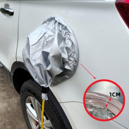 INF Magnetiskt Vattentätt Skydd för Laddningsuttag på Elbil Silver_tfrf