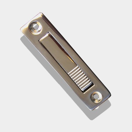 Quincaillerie de plancher, 83 mm x 21 mm, acier inoxydable