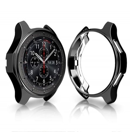 Samsung Gear S3 Frontier / Classic / Galaxy Watch (46mm) elektropläterat fodral - Svart