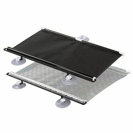 2 stk rullgardiner sugekopp solskjerming blackout gardin bil hjemme vindu persienner svart