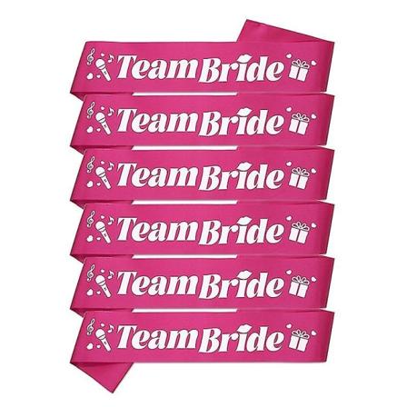 6+1 Morsian Ja Team Bride Vyösetti Polttarit Bachelorette-Juhlat Koristeet