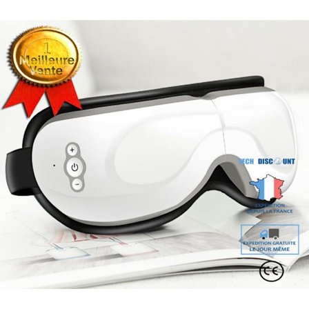 Ögonmassageapparat - TD - Laddningsbar - Varm kompress - Autonomi 15 min - USB