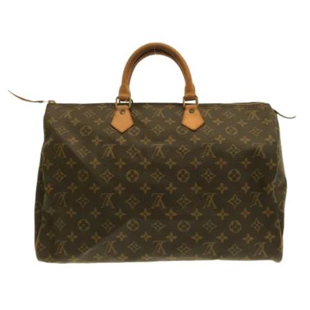 Louis Vuitton Vintage Pre-owned Polyester handTass , Bruin , Dames , Maat: ONE Size Vintage Tassen