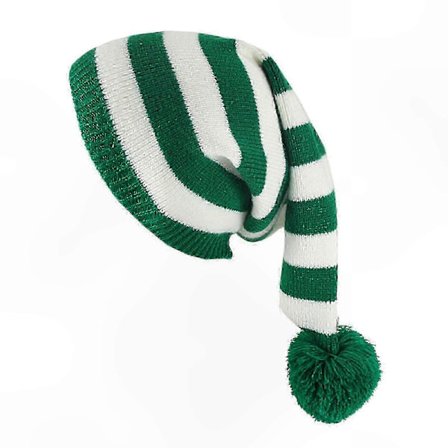 Vinterstrikket hue med pompon - Hyggelig stribet hat til mænd og kvinder