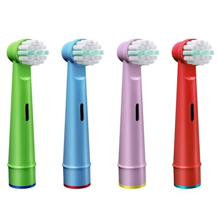 Eltandborsthuvuden Kompatibla med Oral B Braun för Barn, Mjuka Borststrån och Små Borsthuvuden för Känsliga Tänder