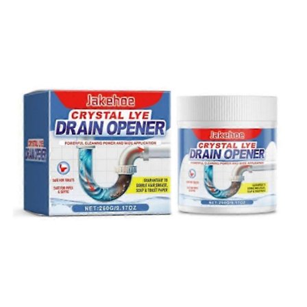 Kristaller Lut Avloppsöppnare Portabelt Kök Avlopp Deodorant för Badrum, 1 st