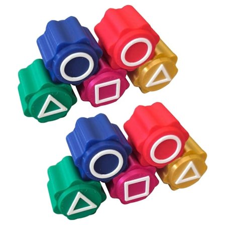 Koreansk Traditionellt Spel 5-delad Gonggi Jack Stenar Set med Rund Ask - WELLNGS