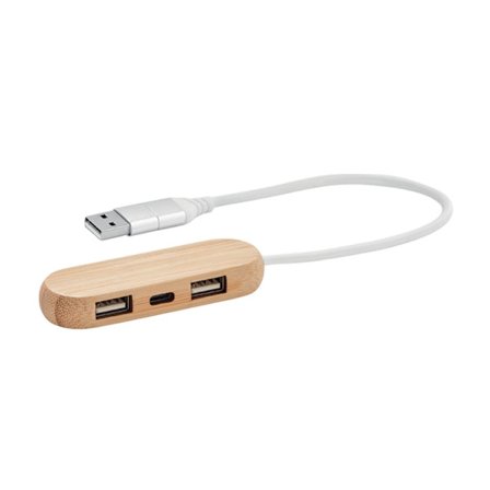 MidOcean Vina C Bambu USB-hub One Size Trä