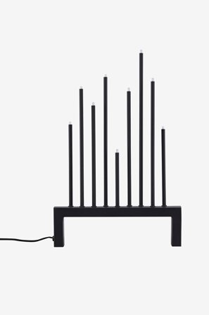 Venture Home - Lysestake Vallåsen - Svart - Adventsstaker - Fra Homeroom