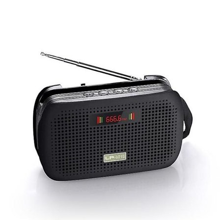 Bluetooth Högtalare Portabel Trådlös Högtalare FM Radio Mini Subwoofer Basstöd Högtalare (Svart)