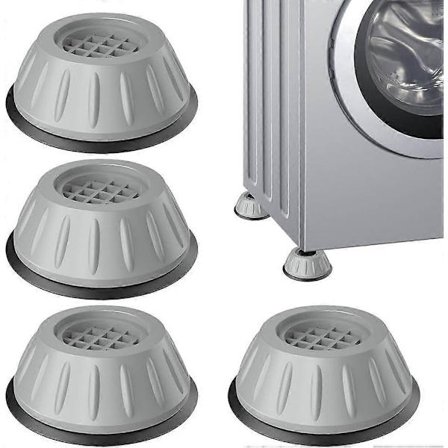 Antivibrationsdämpare, Antivibrationsfötter, 4 stycken fötter för tvättmaskin, Stabiliserande fotbas, fötter för tvättmaskin, dämpare M