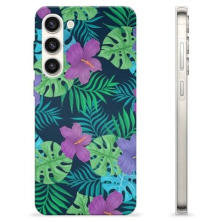 Samsung Galaxy S23+ 5G TPU-Skal - Tropiska Blommor