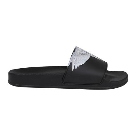 Marcelo Burlon, Sliders Wings Czarny, Mężczyzna, Rozmiar: 41 EU