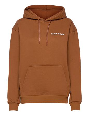 Unisex - Organic Felpa Hooded Sweat Brown Scotch & Soda