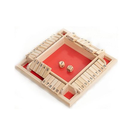 Flippesifferspill med fire sider - Leketøy for barn, foreldre-barn bordspill, barfest, avslappet gamblingspill